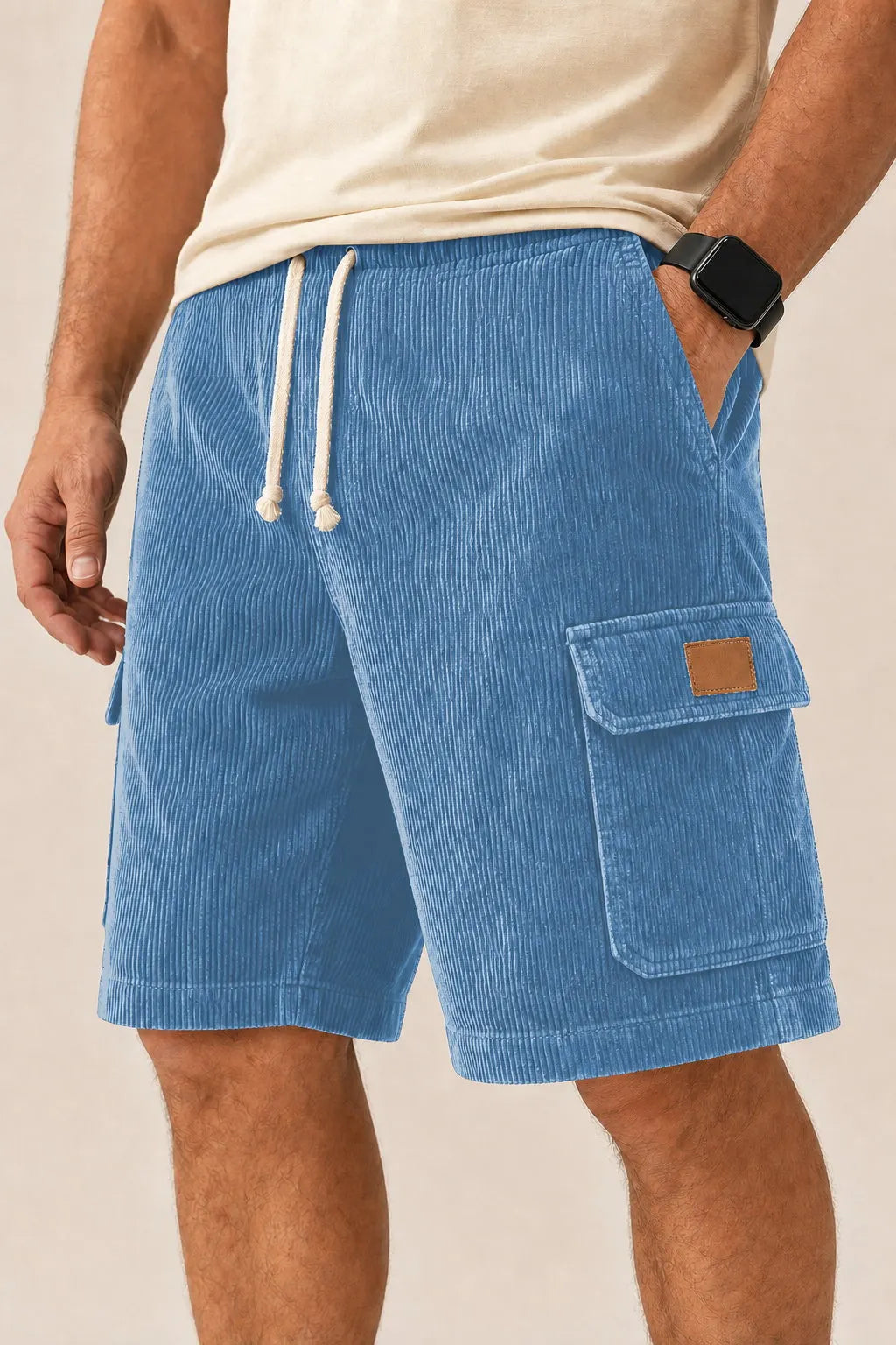 Big & Tall Corduroy Cargo Shorts Limited