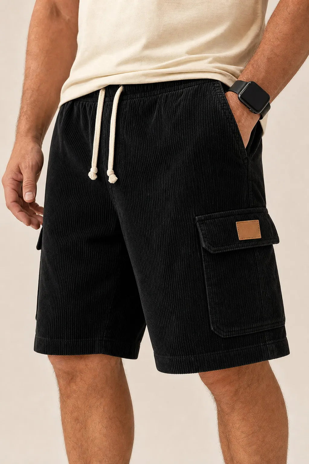 Big & Tall Corduroy Cargo Shorts Limited