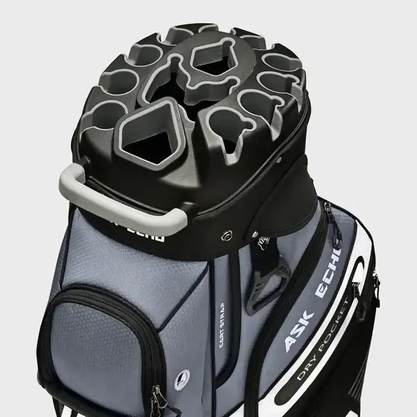 Golf T-LOCK Cart Bag 14 Way Organizer Dividers Quiet Golf Bag
