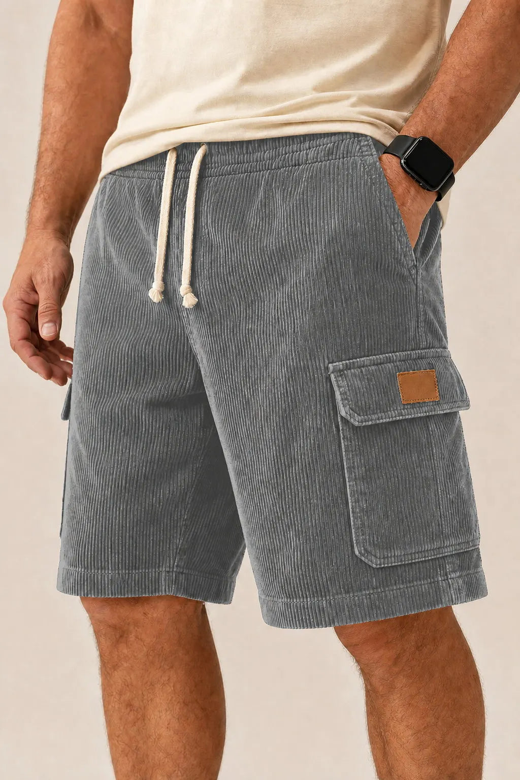 Big & Tall Corduroy Cargo Shorts Limited