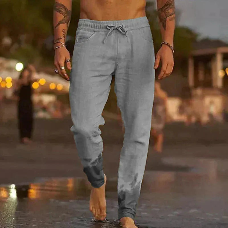 Coastal Linen Drawstring Pants