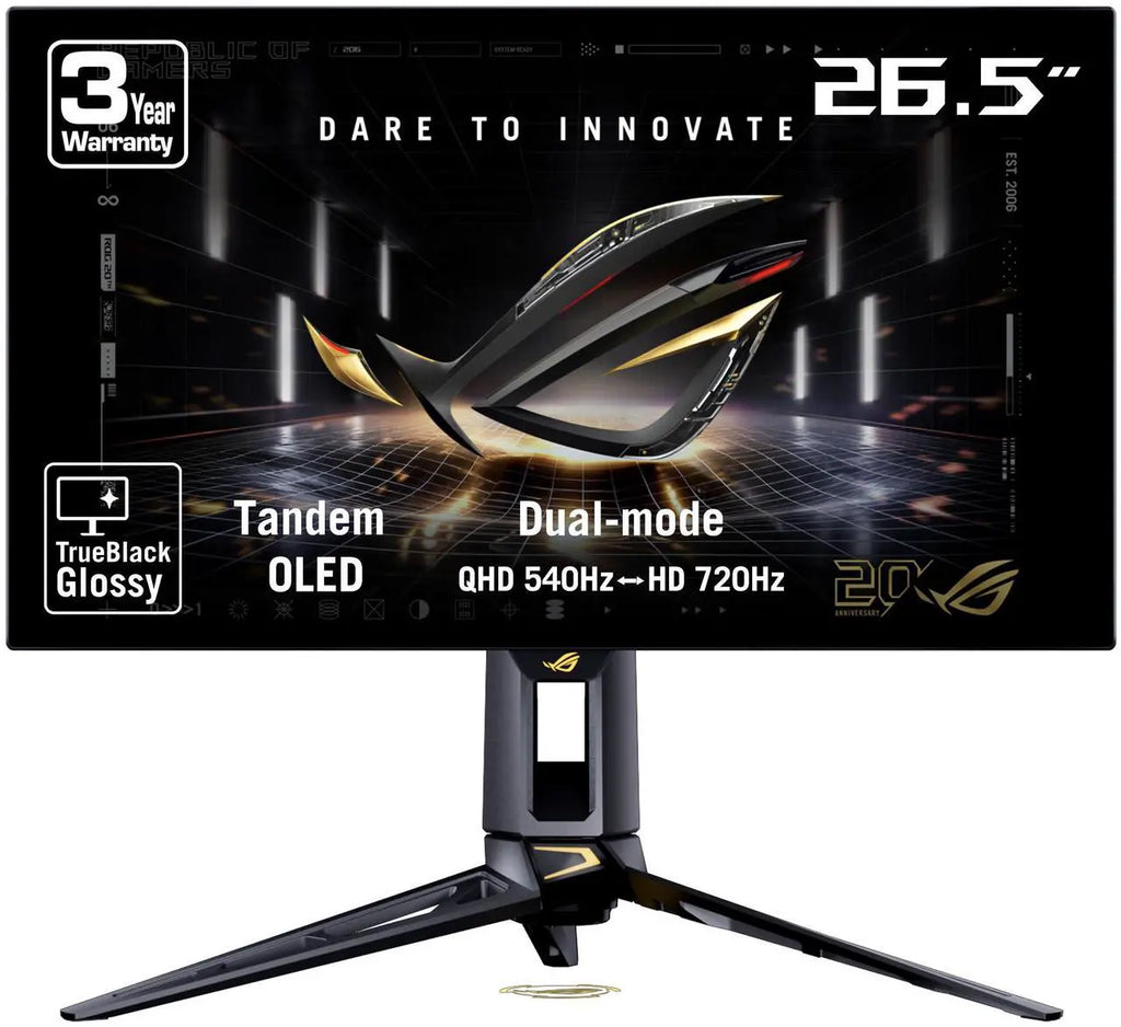 ROG 540Hz / 720Hz Dual-Mode Tandem OLED Gaming Monitor SCREEN HDR500 DISPLAY OLED DP+HDMI+USB