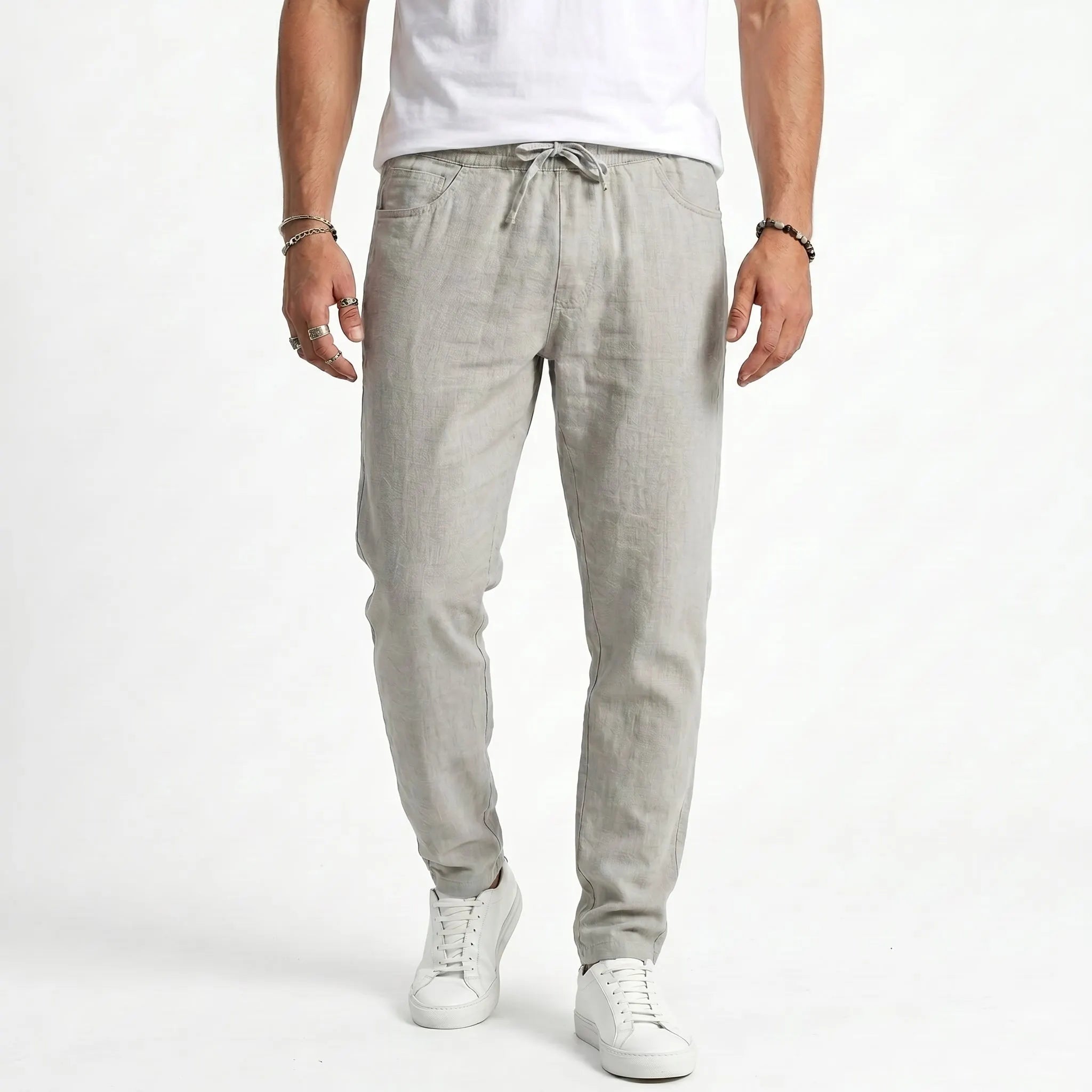 Coastal Linen Drawstring Pants