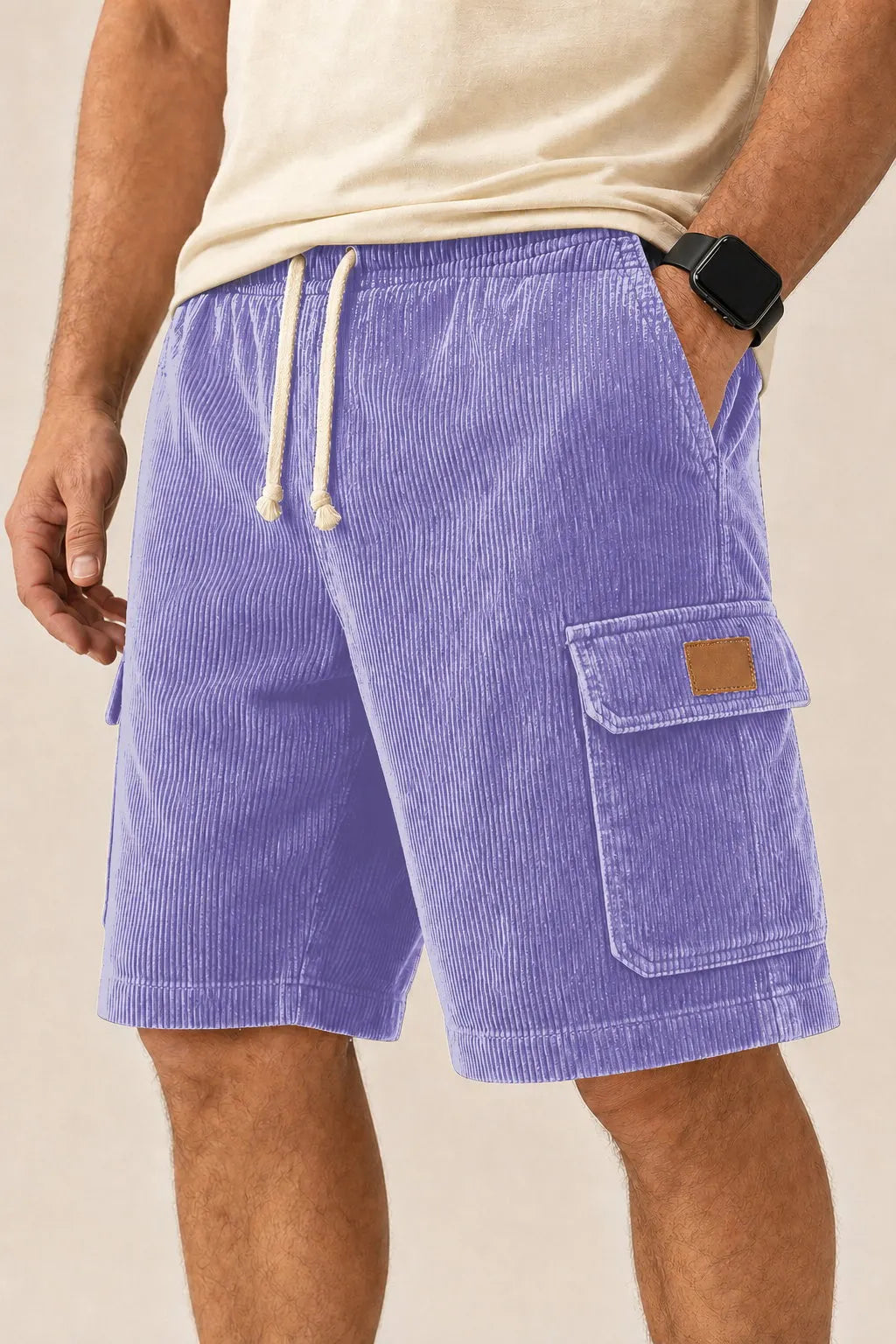 Big & Tall Corduroy Cargo Shorts Limited