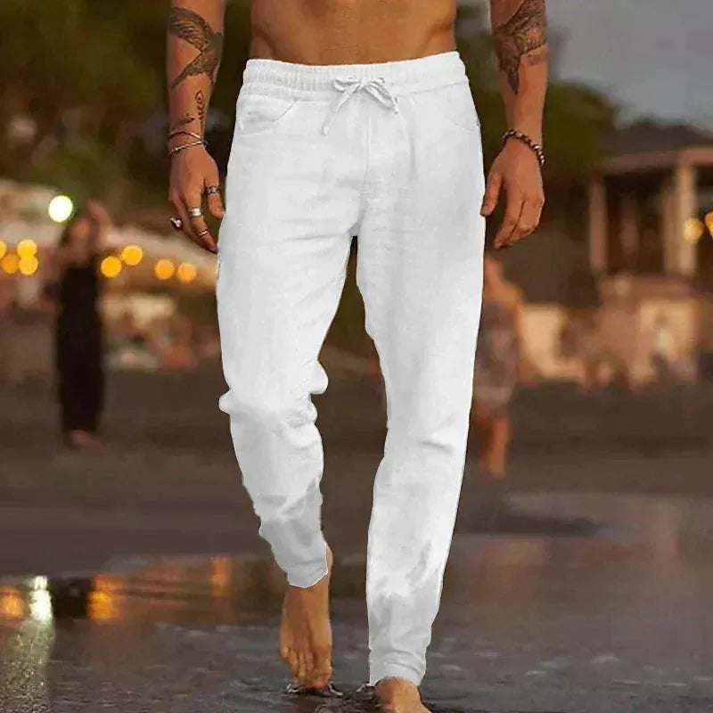 Coastal Linen Drawstring Pants