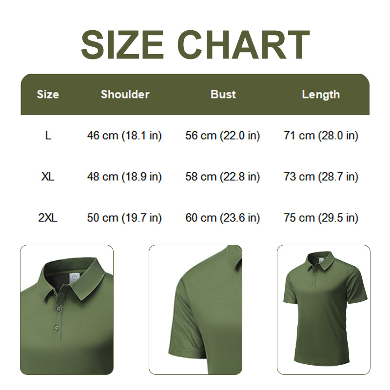 Men's Summer Breathable Collared T-Shirt